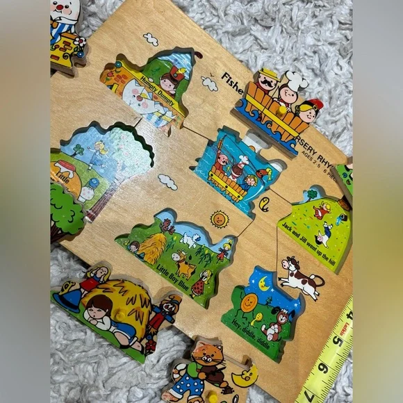 Vintage Wooden Puzzle Fisher Price 1970s - Picture 4 of 5